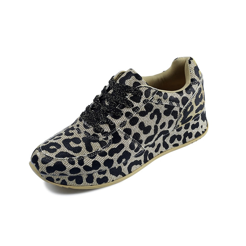 Leopard Pattern Casual Sneakers for Women