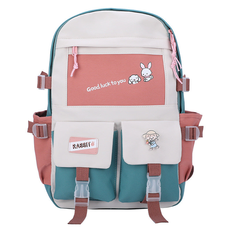 Harajuku Style Canvas School Backpack