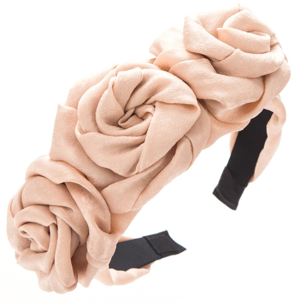 Handmade Rose Fabric Headband