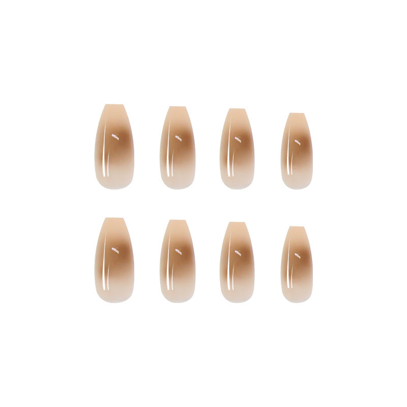 Smudged Ballet Fake Nails - Harajuku Style
