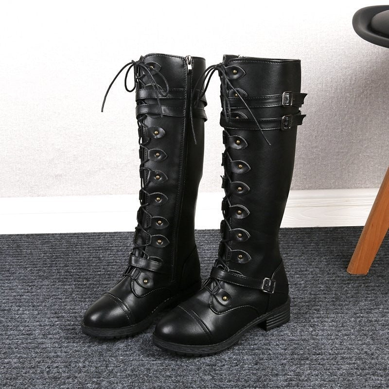 Oversized Knight Boots for Women - Harajuku Style