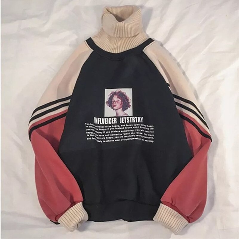 Playful Oversized Hoodie Sweatshirt for Women