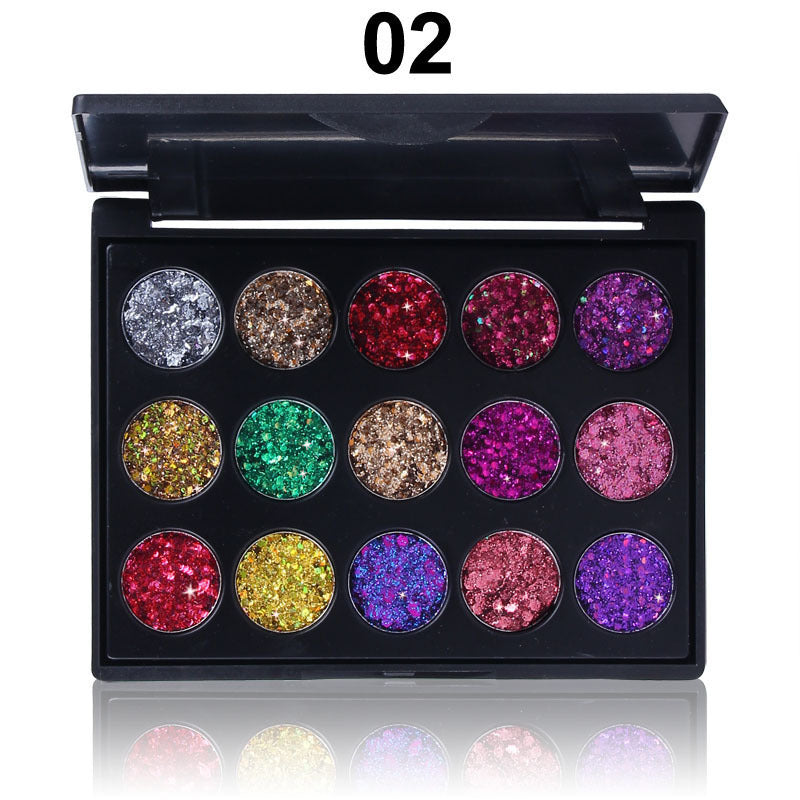 15 Colors Diamond Sequin Eyeshadow Palette