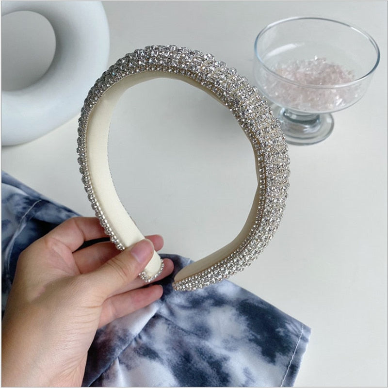 Baroque Rhinestone Sponge Headband