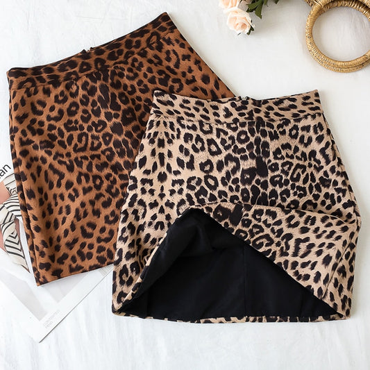 Sexy Leopard Mini Skirt for Women