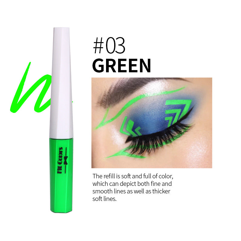Rainbow Fluorescent Eyeliner - Waterproof & Quick-Drying