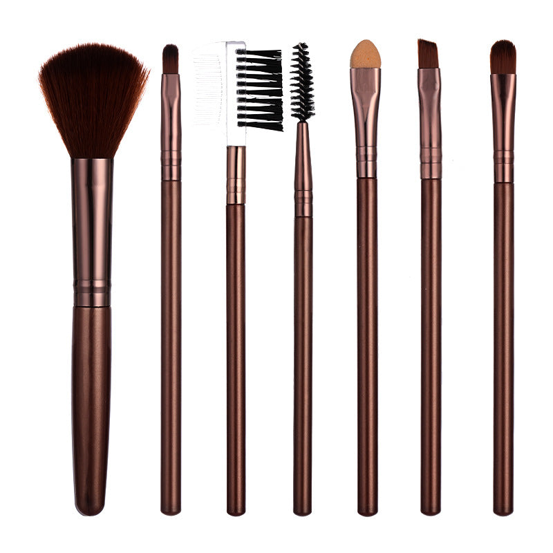 7 Pack Playful Makeup Brush Set for Creative Looks