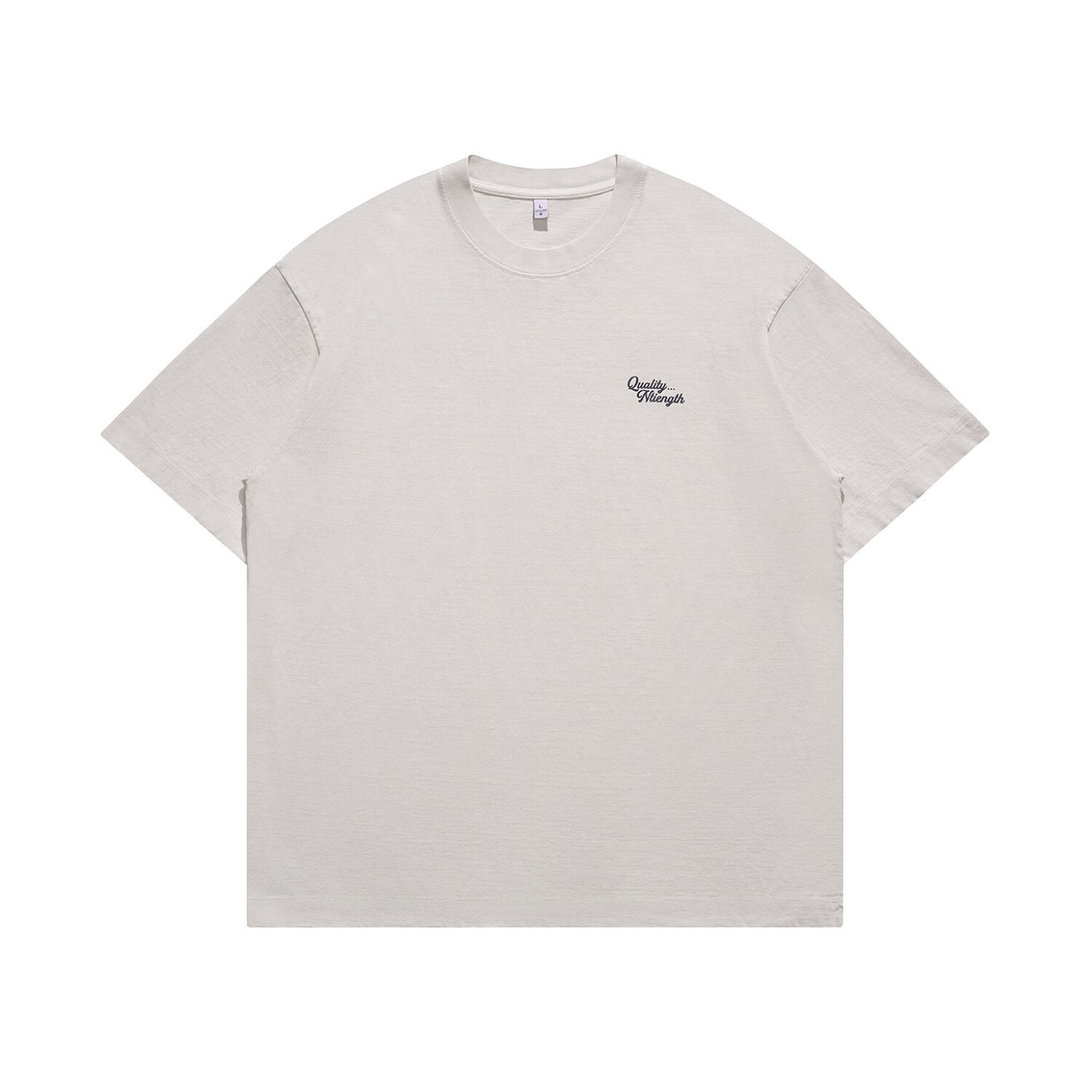 Washed Distressed Mottled Print Loose Casual Tee