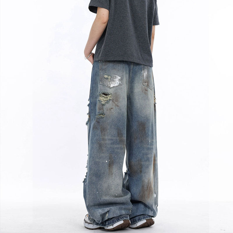 Personalized Graffiti Ripped Jeans