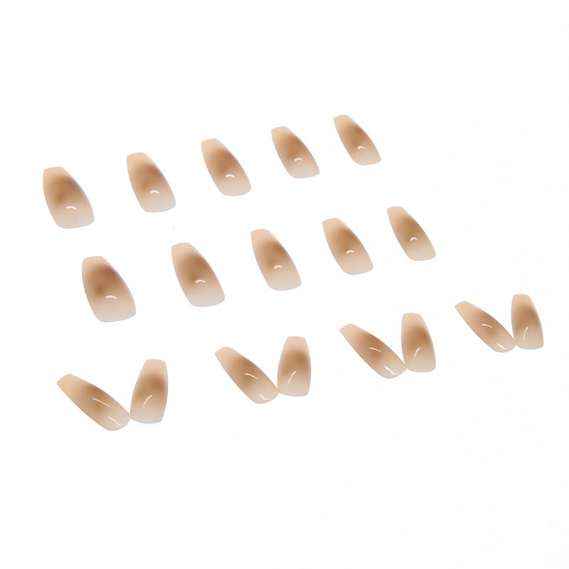 Smudged Ballet Fake Nails - Harajuku Style