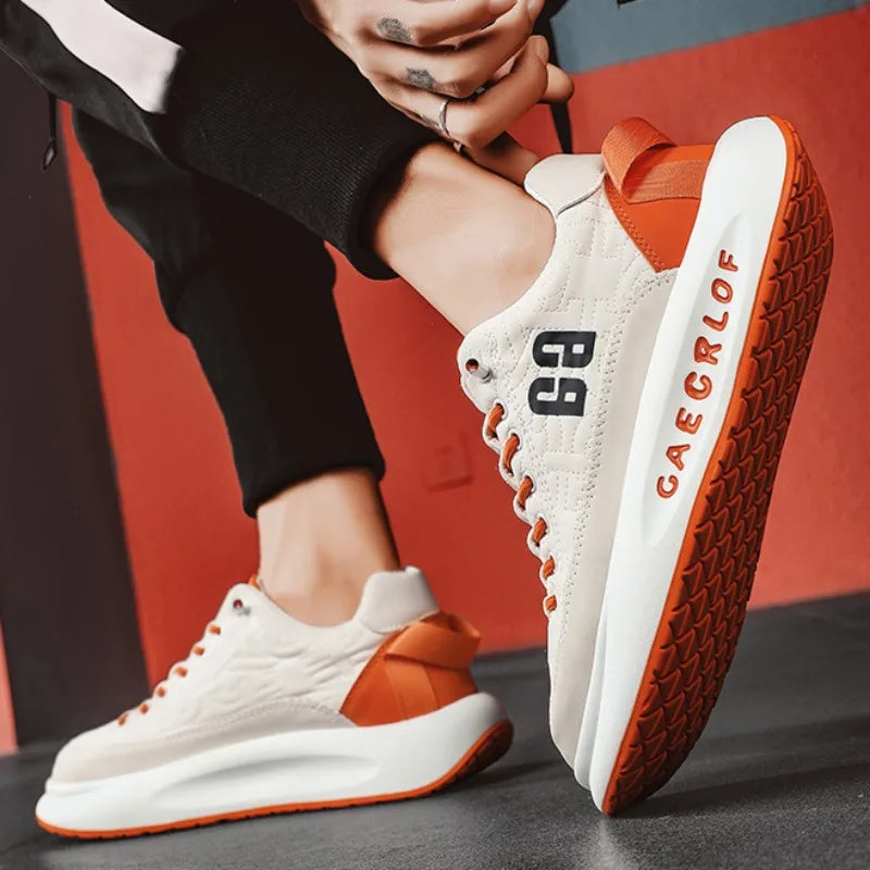Harajuku Style Men Sneakers - Breathable Casual Running Shoes