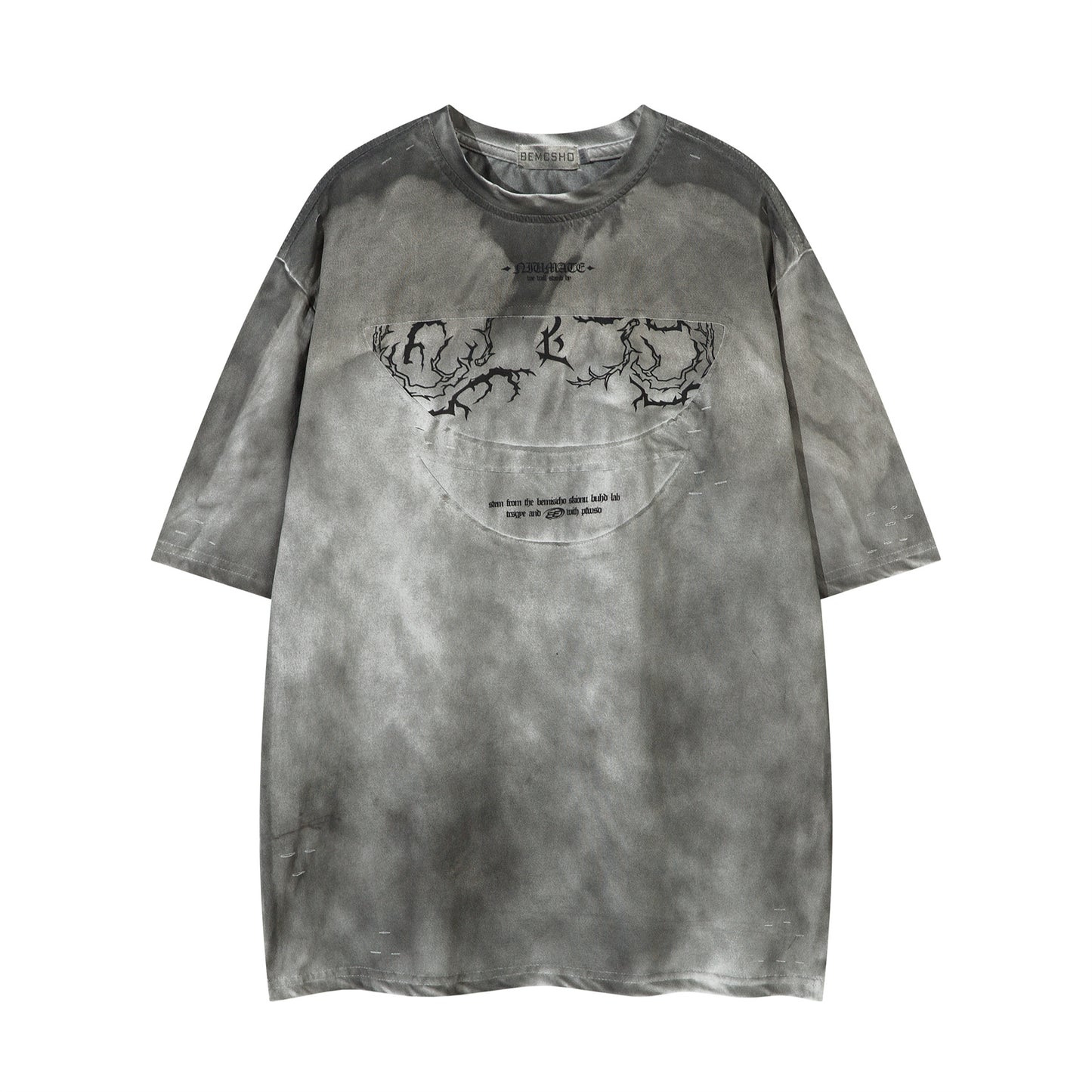 Harajuku Style Lightning Print Short Sleeved T-Shirt