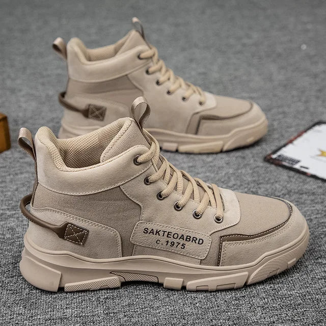 Men's Harajuku Style Boots - Casual Mid Top Footwear