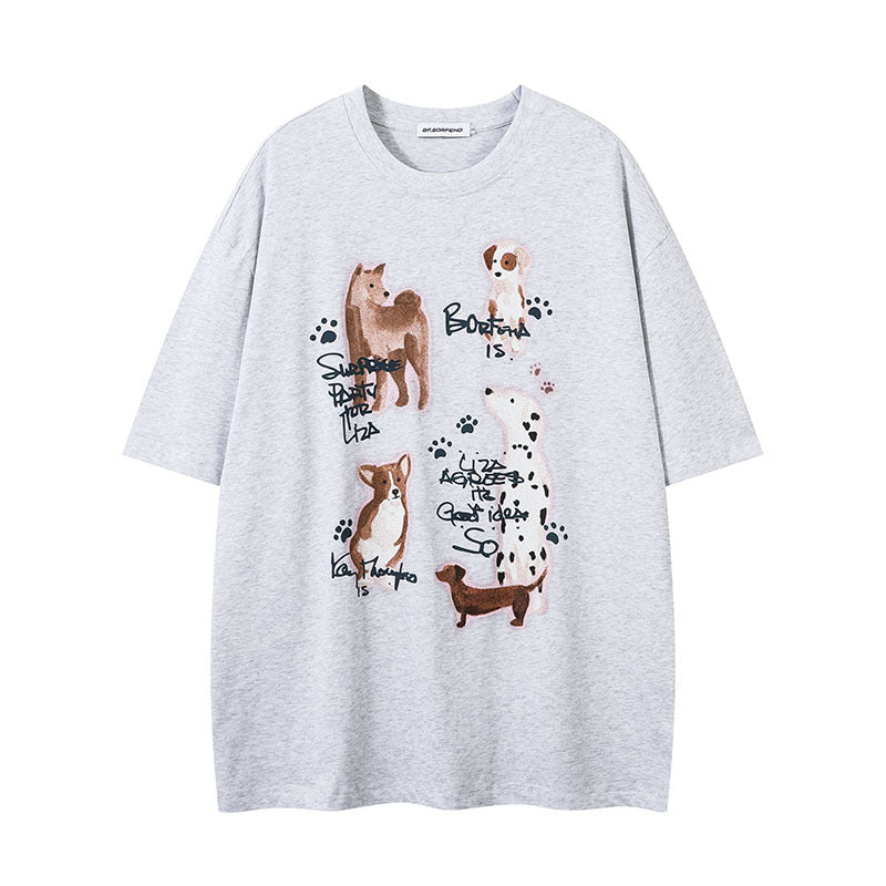 Harajuku Style Cartoon Print Unisex T-Shirt