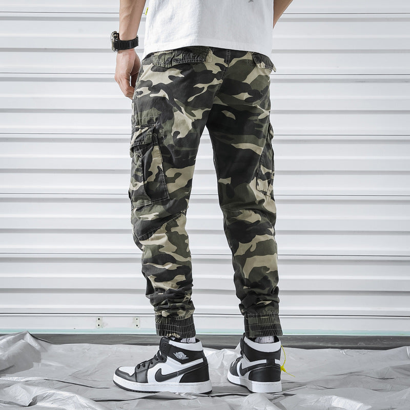 Harajuku Camouflage Overalls - Youth Multi Pocket Pants