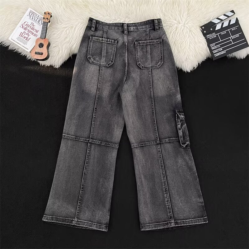 Heavy Industry Multi Pocket Tie Dye Workwear Jeans