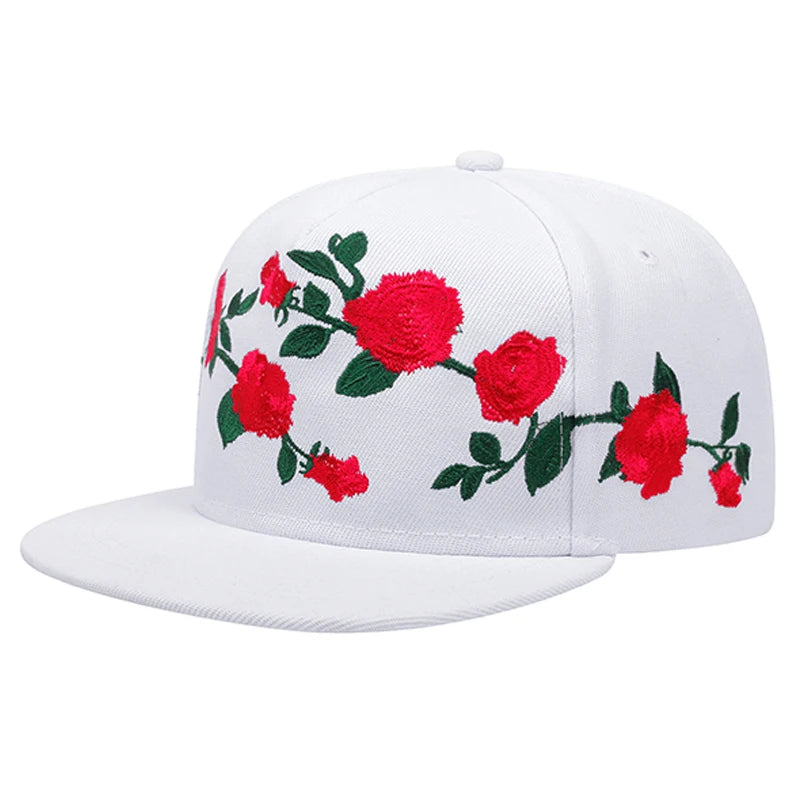 Harajuku Style Cotton Embroidered Hip Hop Adjustable Hat