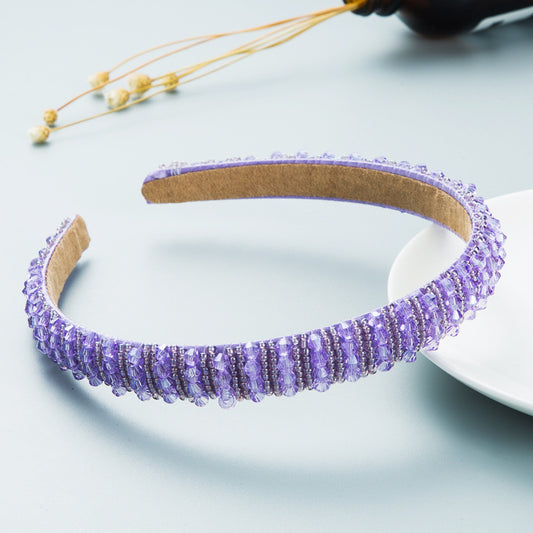 Hand-Woven Beaded Hair Hoop Headband