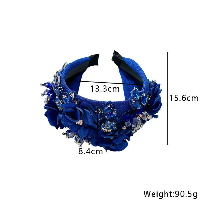 Oversized Crystal Headband in Solid Colors