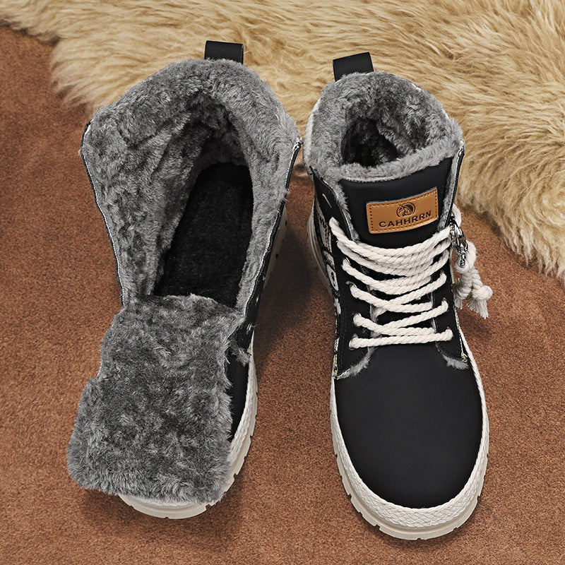 Playful Winter High Top Boots for Men