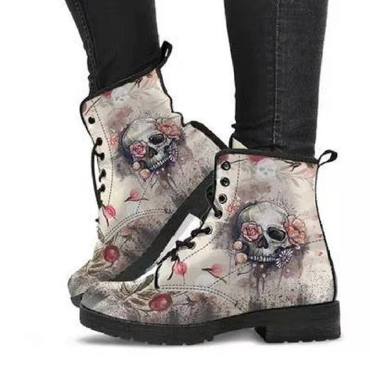 Harajuku Style Gothic Combat Boots for Women