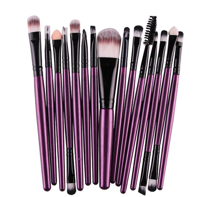 15Pcs Harajuku Style Makeup Brushes Set