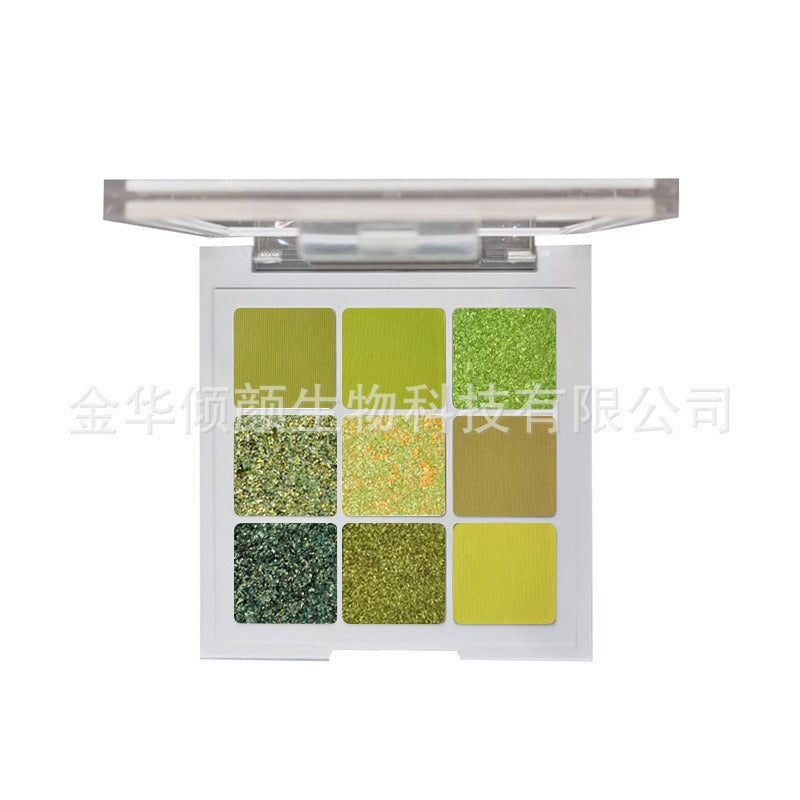 Avocado Jam Green Eye Shadow Palette - 9 Colors