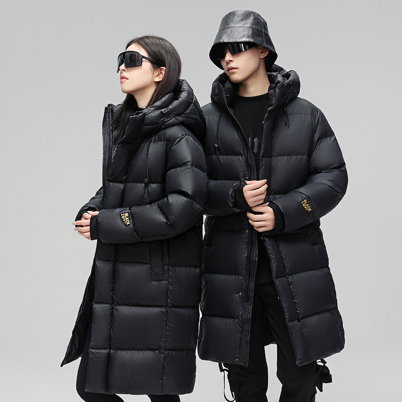 Harajuku Style Black Gold Down Bubble Coat Jacket