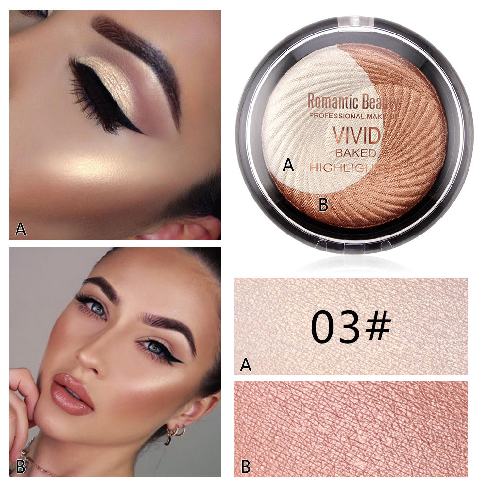 Two-Color Highlight Powder for Harajuku Style
