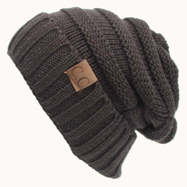 Harajuku Style Knitted Beanie - Unisex Warm Cap
