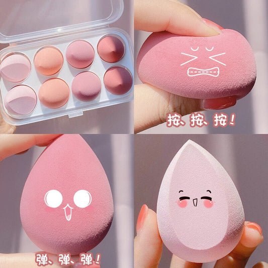 Harajuku Style Makeup Puff Sponges - 8 Pcs Set