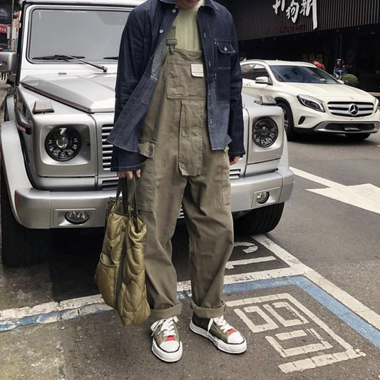 Men's Harajuku Style Casual Jumpsuit with Suspenders
