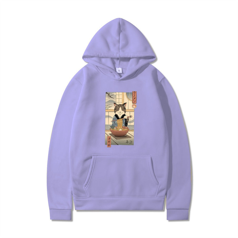 Samurai Cat Harajuku Adventure Hoodie