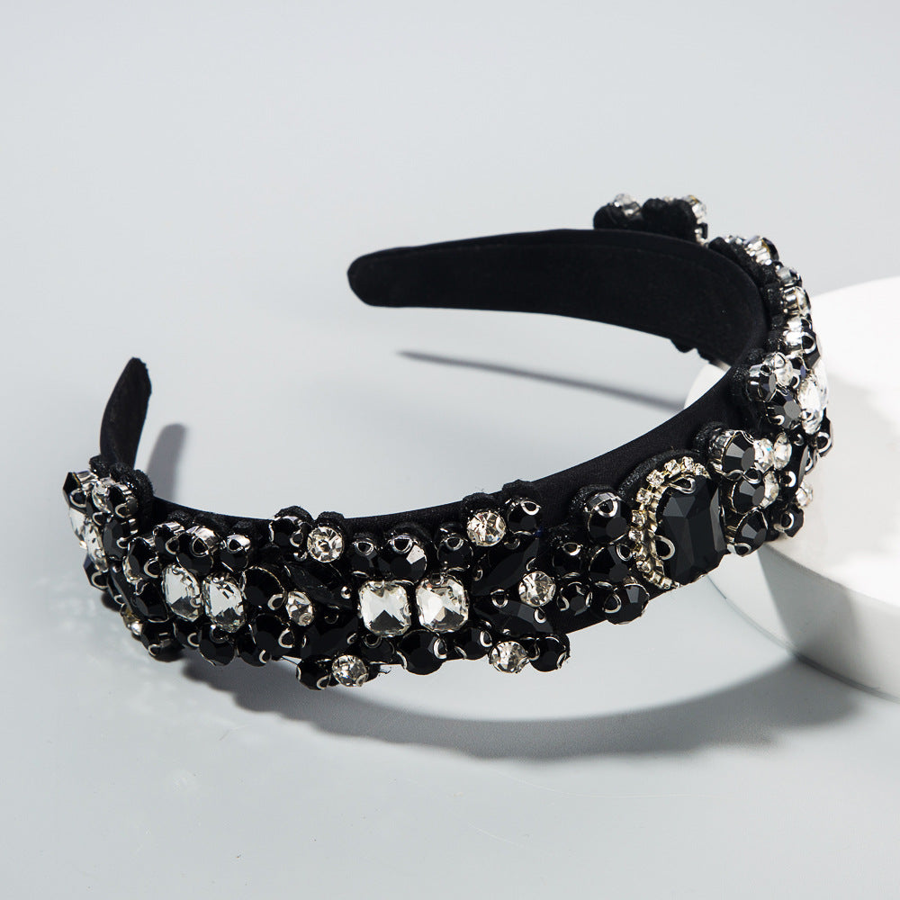 Baroque Retro Rhinestone Headband Set
