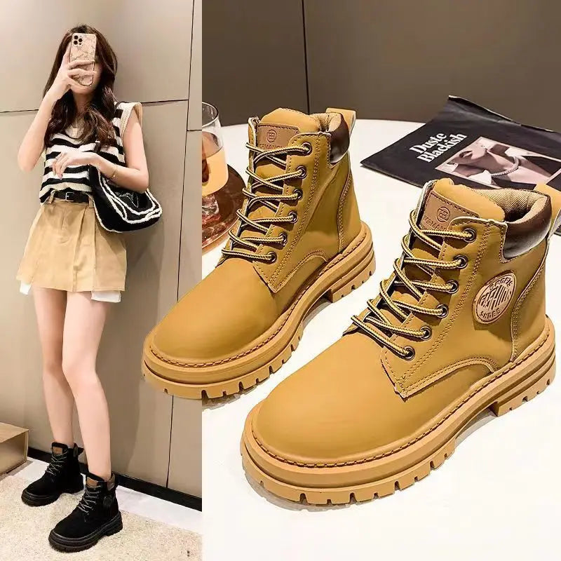 Couples Playful Ankle Boots - Stylish Height-Enhancing Platform