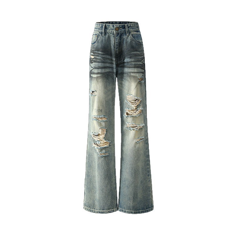 Harajuku Retro Ripped Loose Fit Jeans for Men