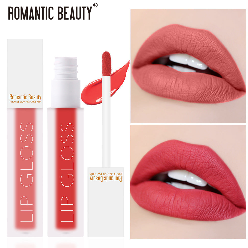 Velvet Matte Lip Glaze – Non-Stick Lip Gloss