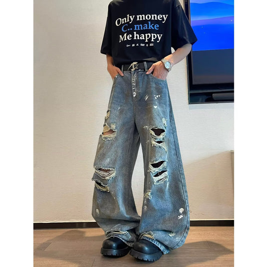 Summer Retro Wide Leg Beggar Pants