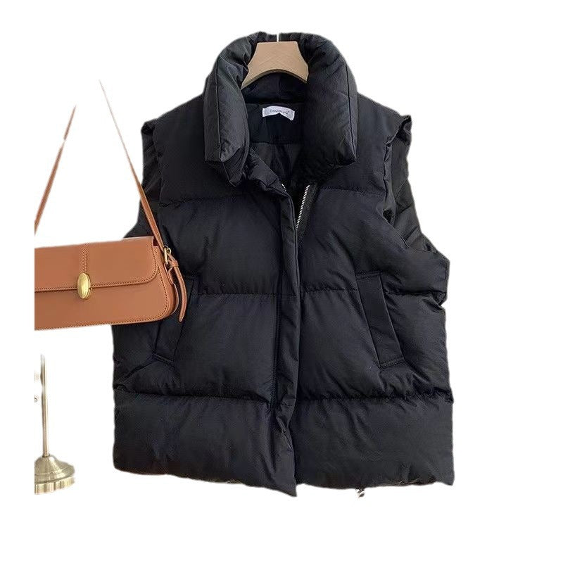 Playful Short Down Cotton Vest for Women