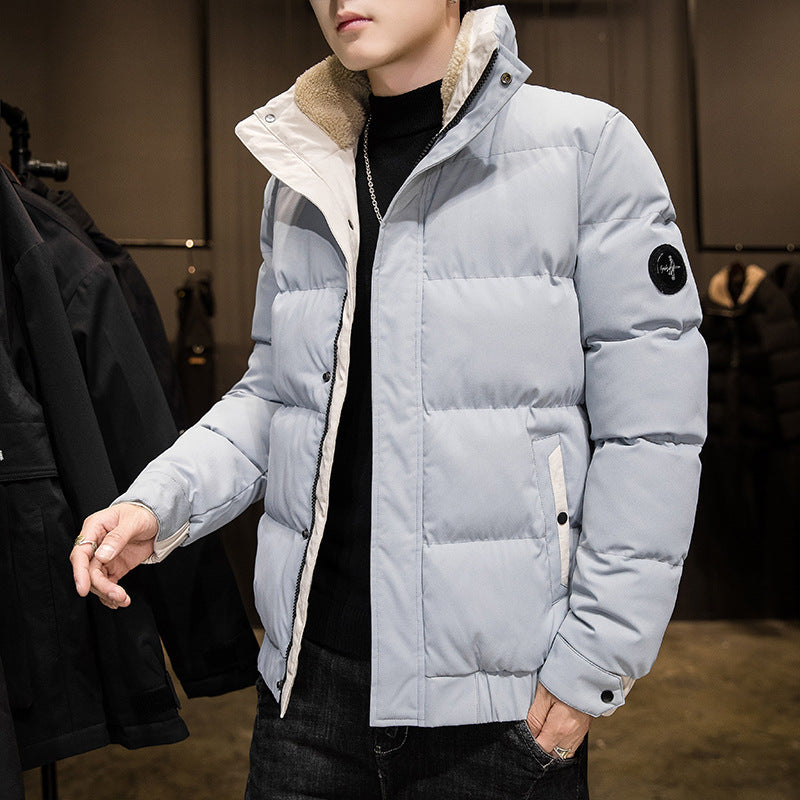 Harajuku Style Men's Down Jacket - Warm & Trendy