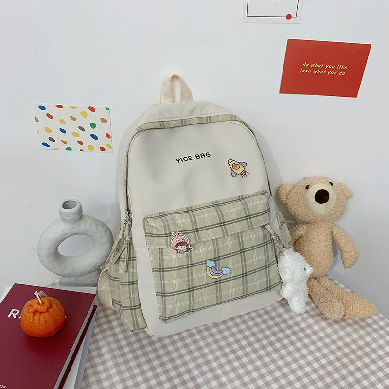 Junior High School Large Capacity Fashion Backpack for Girls