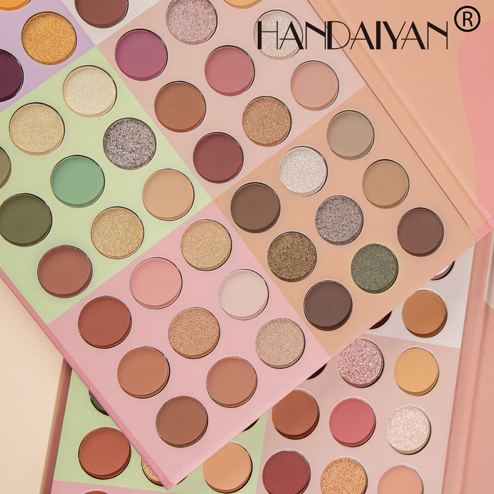 54 Color Playful Eyeshadow Palette - Earthy & Sparkly