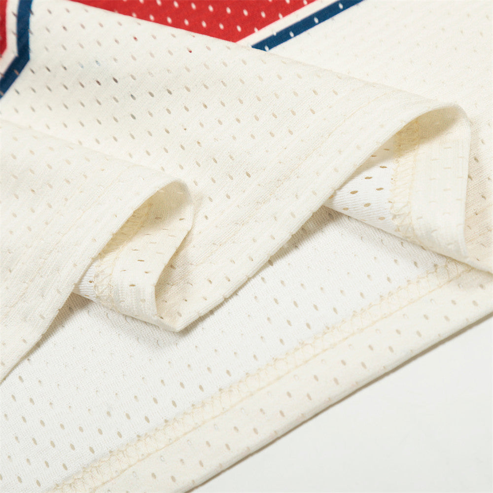 Color Block Sports Ball Jersey Men's T-Shirt