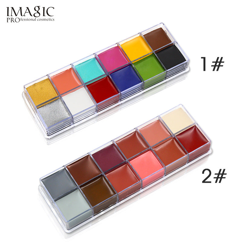 12 Color Oil Paint for Harajuku Style Body Painting