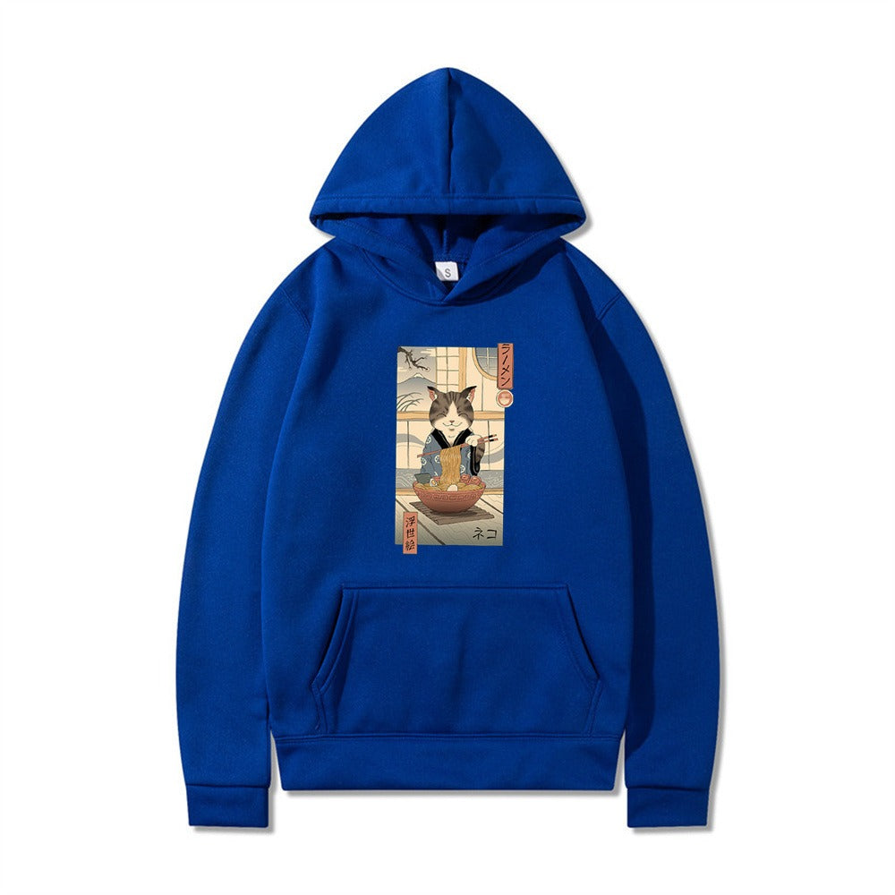 Samurai Cat Harajuku Adventure Hoodie