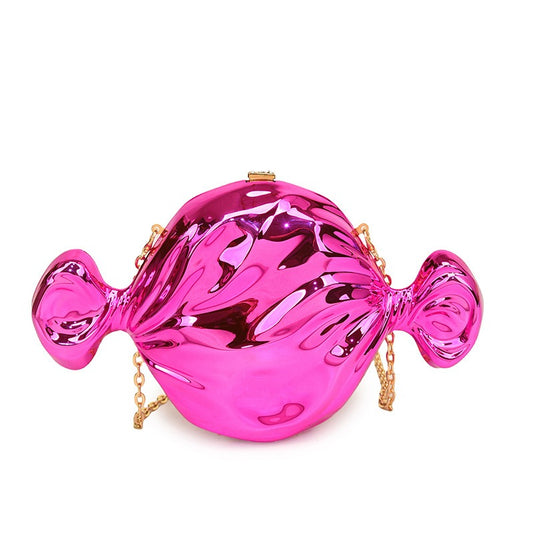 Harajuku Style Candy Acrylic Round Crossbody Bag