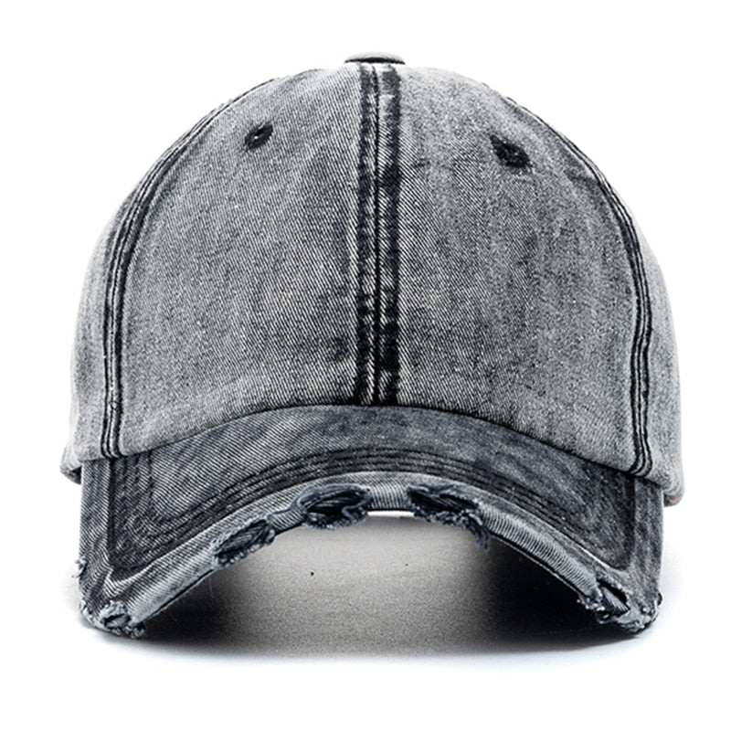 Unisex Washed Cotton Cap - Harajuku Style Baseball Hat