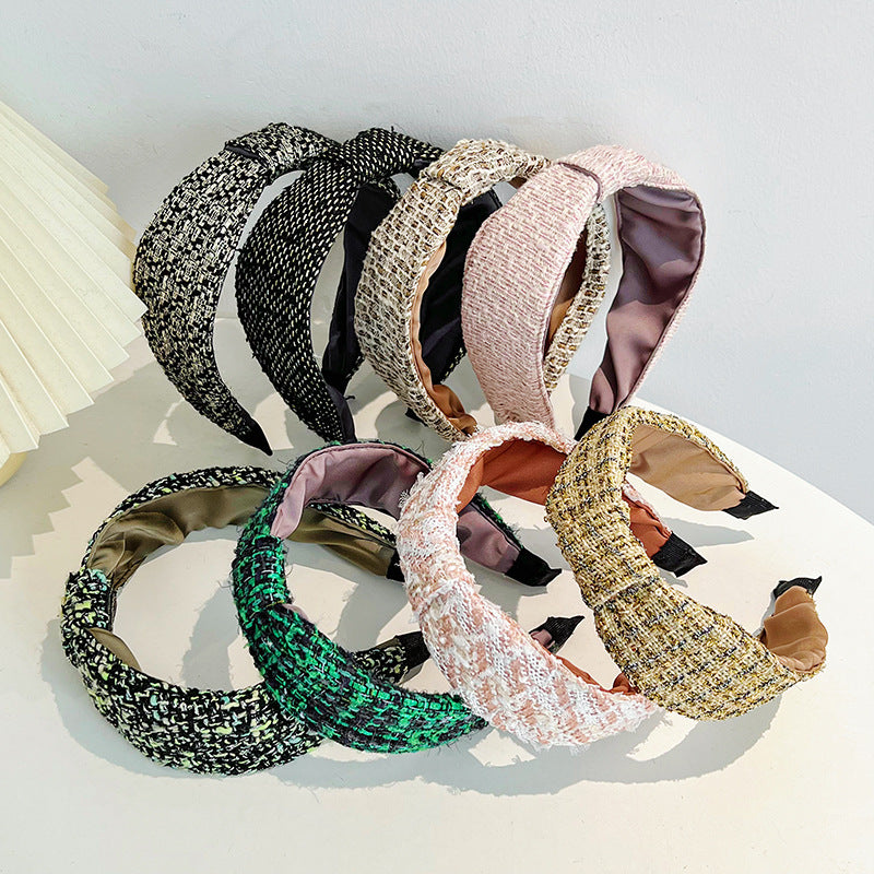 Red Broken Hair Knot Headband