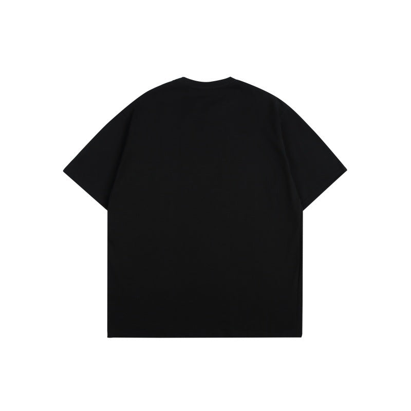 Harajuku Style Loose Fit Letter Printed Short Sleeve Tee