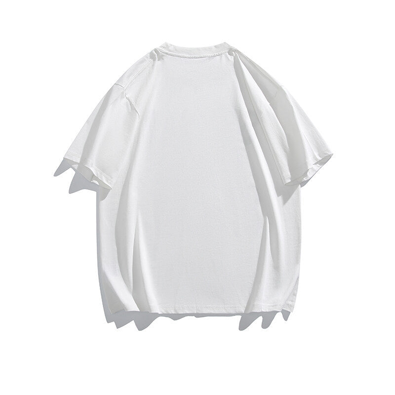Harajuku Style Letter Graffiti Print Casual Shirt